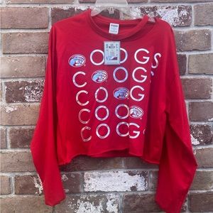 Houston Cougars Victoria’s Secret PINK Collegiate Collection. Silver foil COOGS